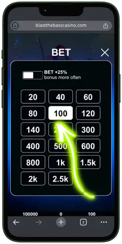Blast the Bass Slot Choose Your Stake